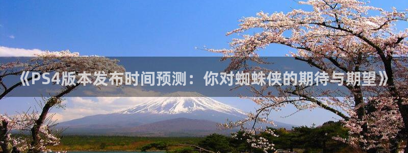 新宝GG官网注册平台怎么样啊：《PS4版本发布时间预测：你对蜘蛛侠的期待与期望》