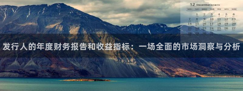 新宝GG官网注册平台登录不了：发行人的年度财务报告和收益指标：一场全面的市场洞察与分析