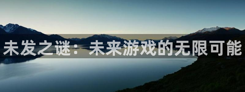 广东新宝GG电商bruno：未发之谜：未来游戏的无限可能