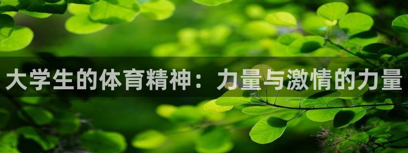 oety欧亿：大学生的体育精神：力量与激情的力量