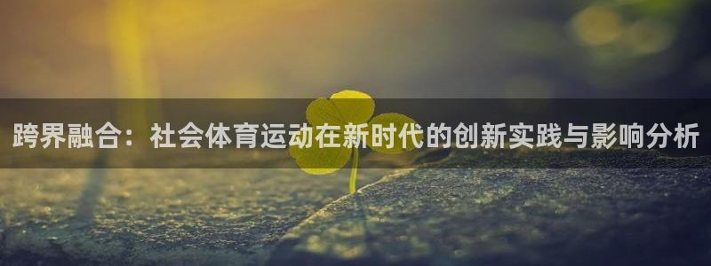 oety欧亿：跨界融合：社会体育运动在新时代的创新实践与影响分析